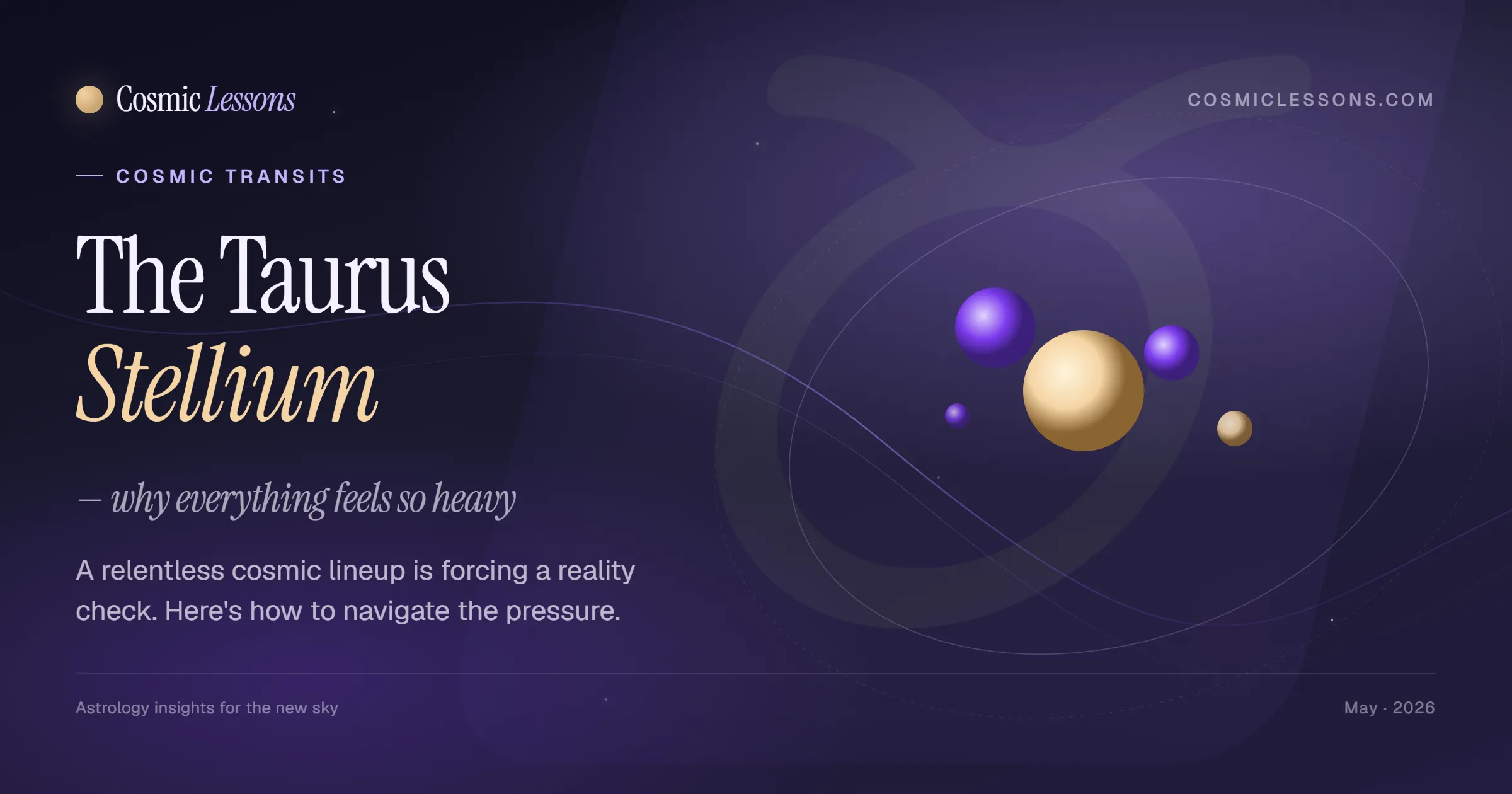 Taurus Stellium May 2026 ~ why everything feels so intense with multiple planets in Taurus